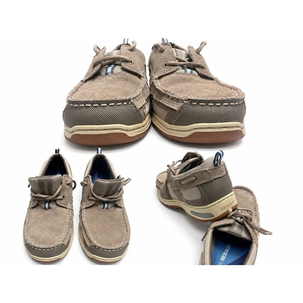 Sebago Offshore Catch Nubuck Timber Brown Lace-Up Boat Shoes US 8.5 M